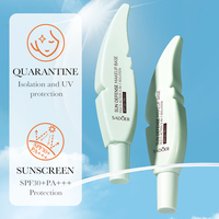 Crème solaire tonifiante verte SADOER SPF30+ PA+++ 30g, Base de maquillage correctrice des rougeurs, OEM Marque privée Faible MOQ