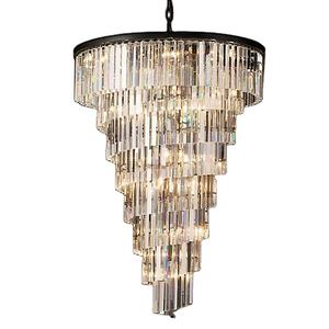 Lustre en spirale à 9 niveaux, villa, éclairage en cristal, <span class=keywords><strong>luminaire</strong></span> vintage pour la maison, lampes suspendues, éclairage suspendu pour restaurant, CZ2568/28 - Product Image 1
