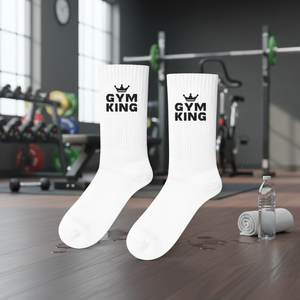 Gym <b>King</b> High Quality Crew Socks Breathable Anti-Bacterial Sweat-Resistant Colorful Patterned Prints Customizable 80% Cotton - Product Image 3