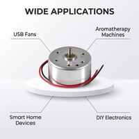 Moteur CC à aimant permanent RF300 3V 6V, mini-moteur électrique à faible bruit pour ventilateur USB, diffuseur d'aromathérapie, appareils de maison intelligente