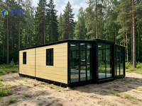 Maison conteneur extensible, design modulaire, transport facile, cabane préfabriquée portable pour ferme aux États-Unis