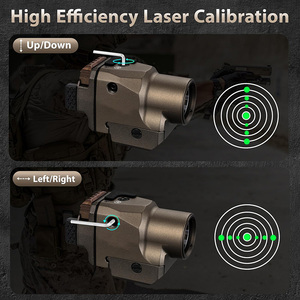 כוונת נקודה אדומה טקטית ולייזר עם תאורת לייזר ירוקה, מבנה אלומיניום לאביזרי ציד - Product Image 2