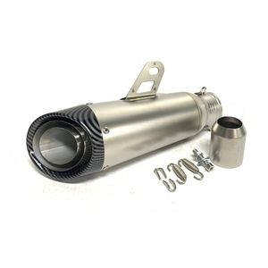 Accesorio de Modificación de Tubo de Escape para R1, CB190, Qianjiang CB350, CFMoto 250, Tubo de Escape Inclinado de Tres Capas de 51 mm - Product Image 6