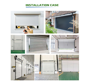 Portes <span class=keywords><strong>de</strong></span> <span class=keywords><strong>garage</strong></span> sectionnelles en acier mousse à double paroi, isolées, électriques, automatiques, modernes et personnalisées pour villa - Product Image 4