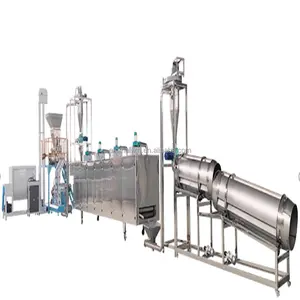 Low investment animal feed making machine wet twin screw extruded fish dog food production line pet food machine plant