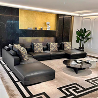 Italien Moderne Simple Luxe Grand Plat Intérieur Canapé Meubles de Salon Convertible Canapé Modulaire en Forme de L
