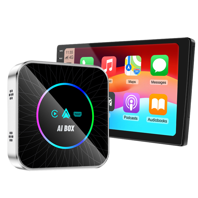 2G 16G YouTube Netflix Tiktok Wireless CarPlay AI Box Android 13 Android Auto Multimedia Streaming Box for Car