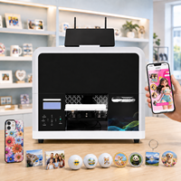Impresora UV Inteligente A5, No Requiere Habilidades de Diseño, Procesamiento de Imágenes con IA Inteligente, Perfecta para Tiendas de Regalos, Impresión de Carcasas de Teléfono, Pelotas de Golf y Monedas