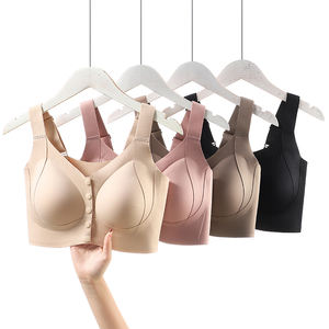 Reggiseno Post-Operatorio per Mastectomia Taglie Forti Senza Ferretto Coppe Intere Chiusura Frontale Spalline Regolabili Senza Imbottitura per Donne - Product Image 3