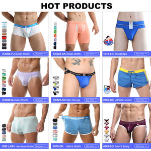 Boxer da Uomo Sexy in Tessuto Dobby Leggero e Trasparente 20D <span class=keywords><strong>Senza</strong></span> Cuciture in Nylon Effetto Seta - Product Image 4