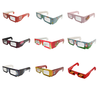 Papier Diffraction Lunettes Fête De Noël Nouveau Style Multi Forme avec Effet Spécial Lentille De Diffraction Personnalisée Vente Chaude