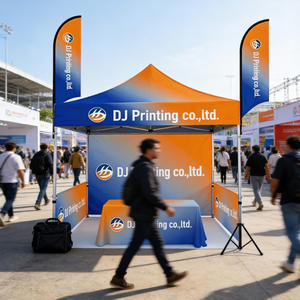 Tente rétractable personnalisée avec impression, structure en aluminium, bâche robuste, auvent portable pour promotion d'expositions - Product Image 4