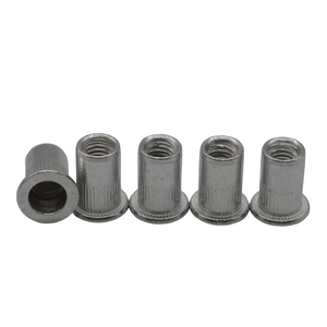 Vis à riveter moletée à tête plate en acier inoxydable 304 de qualité A, M3-M12, fabriquée en Chine - Product Image 1