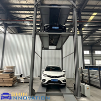 Système de stationnement hydraulique haute performance pour quatre véhicules, idéal pour le stockage multi-voitures dans les garages résidentiels