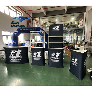 Có thể gập lại hình bầu dục thủy lực <span class=keywords><strong>Pop</strong></span> <span class=keywords><strong>Up</strong></span> khuyến mãi truy cập bảng với biểu tượng tùy chỉnh cho triển lãm thương mại tổ chức sự kiện triển lãm - Product Image 5