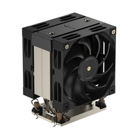Refroidisseur d'air pour processeur COOLSERVER LGA4189 4U M97 PRO, 5 caloducs, refroidissement profond pour carte mère Intel, TDP 410W, silencieux à double roulement à billes