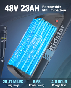 ผู้ผลิตจักรยานไฟฟ้า Ridstar 48v 23Ah ยางขนาด 26 นิ้ว มอเตอร์คู่ จักรยานเสือภูเขาไฟฟ้า จักรยานไฟฟ้าสำหรับผู้ใหญ่ - Product Image 2
