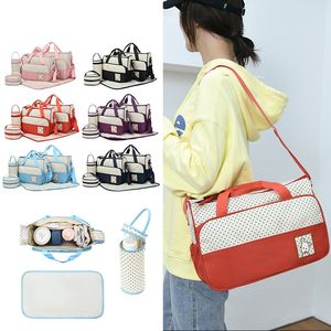 Conjunto de bolsa de mamá de gran capacidad para madre y bebé, bolsa de almacenamiento para botella de pañales, bolsa de <span class=keywords><strong>maternidad</strong></span> femenina - Product Image 6