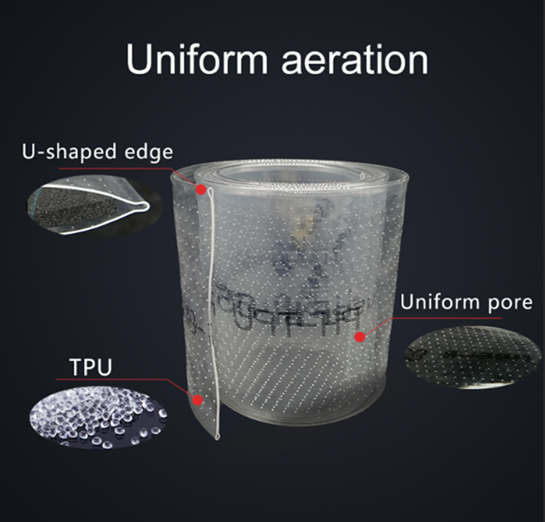 Высококачественный мембранный аэратор из ТПУ с микропузырьками для очистки сточных вод