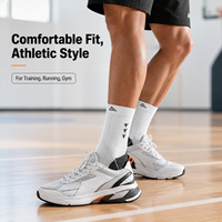 Chaussettes de sport en tricot à compression pour hommes et femmes, idéales pour la course à pied, le cyclisme, la randonnée, le basketball, le travail et l'été (ODM)