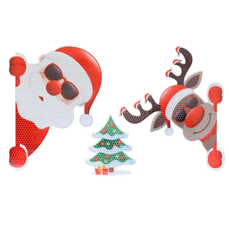 ملصق مغناطيسي عاكس لعيد الميلاد ملصق جسم مغناطيسي ملصق باب المرآب ملصق الديكور الاحتفالي