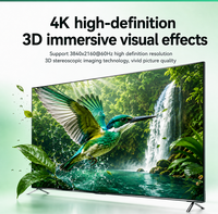 Splitter HD-MI2.0 1x4 18Gbps 4K60Hz 4:4:4 Downscaler EDID Switch HDCP2.3 untuk Ruang Kelas, Tampilan Multi-layar Komersial