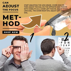 Có thể điều chỉnh độ phổ độ dài tiêu cự cận thị chỉnh kính đọc sách-6D đến + 3D độ cận thị kính đọc sách phụ nữ người đàn ông - Product Image 2