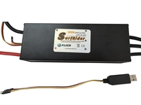Contrôleur électronique de vitesse (ESC) sans balais haute puissance Flier 120V 300A pour bateaux RC marins et planches de surf électroniques avec boîtier de programmation/fonction de refroidissement par eau
