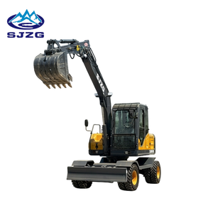 <span class=keywords><strong>Mini</strong></span>-excavatrice hydraulique sur roues de haute qualité, 10, 9, 8 tonnes, petite excavatrice sur roues avec pneus - Product Image 2