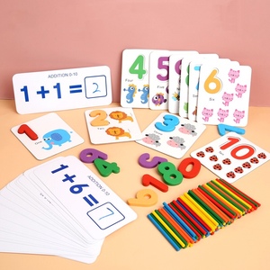 Nuovo gioco di apprendimento numerico multifunzionale conteggio della <span class=keywords><strong>matematica</strong></span> giocattolo per bambini numero di corrispondenza all'ingrosso gioco di Puzzle giocattolo in legno per bambino - Product Image 4