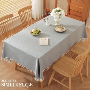 Nouvelle <span class=keywords><strong>Nappe</strong></span> Rectangulaire de Luxe 2026 Effet Lin, Imperméable et Anti-Taches, Facile à Nettoyer pour Tables à Manger et Tables Basses - Product Image 2
