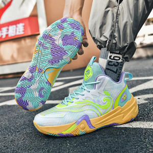 รองเท้าบาสเก็ตบอลผู้ชายแบบตาข่าย พื้นรองเท้า EVA กลาง พื้นรองเท้าด้านนอกทำจากยาง ดีไซน์เท่ ใช้ได้ทุกฤดู สำหรับกิจกรรมกลางแจ้ง - Product Image 4