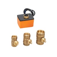 Winvall Systèmes HVAC Mini vanne à boisseau sphérique en laiton Vanne à boisseau sphérique à flotteur motorisé 220VAC Petites vannes à débit électrique à 2 voies