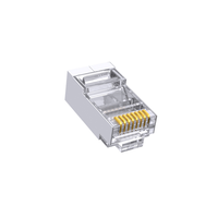 Prise RJ45 Cat6 Cat5 Rg45 en métal 8 broches Ethernet connecteur Rj45 Cat6A CAT5 connecteur de réseau de prise modulaire pour câble Cat5e Cat6