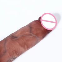 Dildo realista de silicona líquida de 8 pulgadas con ventosa, juguete sexual para masturbación femenina, dildo grande.