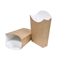 Boîtes d'emballage en papier pour fast-food, boîte d'emballage en papier pour frites, boîte en carton pour frites à emporter