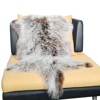 Tapis en fourrure de Mongolie épais et long, luxueux, véritable fourrure de mouton écologique, tapis en peau de mouton pour chambre à coucher, canapé, salon, maison