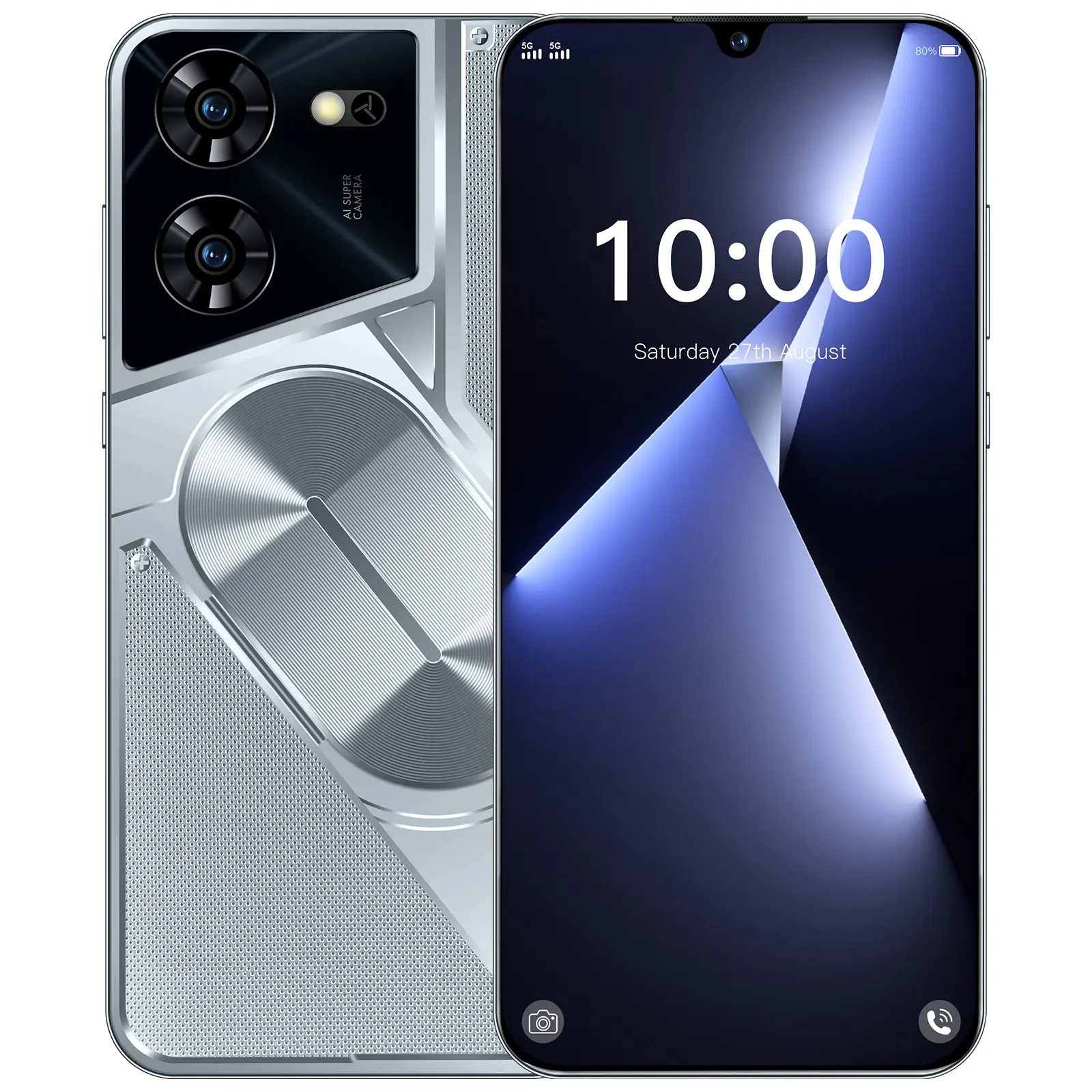 Nieuwe Pova 5 Pro Grensoverschrijdende Smartphone 7.3-Inch 2 + 16 Android Buitenlandse Handel Mobiele Telefoon Bron Dropshipping Fabrikant