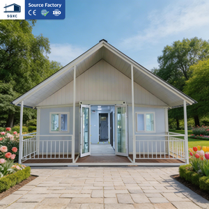 Maison mobile conteneurisée pliable et extensible de 20 pieds, 2 chambres avec cuisine et salle de bain, toit en pente, Amérique du Sud - Product Image 1