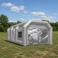 Cabine de peinture gonflable étanche, abri de voiture hermétique, tente de pulvérisation pour garage, double couture, installation facile, pompe à air électrique