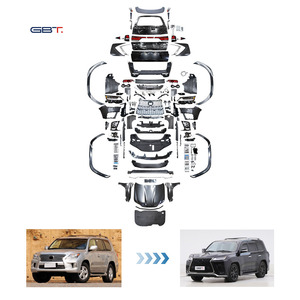 Kit de carrocería GBT LX600, piezas de ajuste de rejilla de parachoques para faros delanteros para accesorios Lexus 2008-2015 LX570, actualización a Conversión de modelo LX600 - Product Image 1