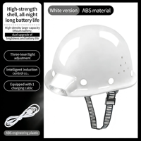Casco de Seguridad Reforzado de ABS con Luz LED, Control por Gestos, 3 Modos de Iluminación para Trabajadores de la Construcción y Minería