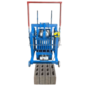 Semi-Automatic Road Paving Hollow Concrete <b>Block</b> Making Machine Mobile Cement <b>Block</b> Making Machine <b>Block</b> Maker Manufacturing - Product Image 3