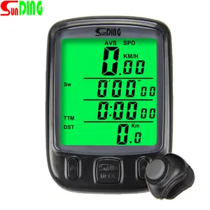 SD563C Wasserdichter Fahrrad-Tachometer-Messgerät Computer Hintergrund beleuchtung Fahrrad-Tachometer Kilometer zähler Anzeige Tachometer Geeignet zum Radfahren