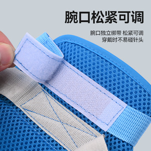 Gants de contention respirants avec sangle de fixation au poignet pour prévenir les auto-agressions et éviter les retraites précopulatives GP01210 - Product Image 4