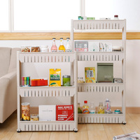 Küchen regal Kühlschrank Seiten regal Schmal Schlank Rolling Lager wagen Schiebe regal Organizer