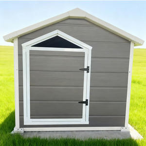 Casa para Perros de Plástico PP Resistente a la Intemperie, Refugio para Mascotas al Aire Libre para Perros Grandes, en Oferta - Product Image 2