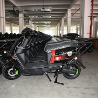 Moto électrique sportive en promotion avec porte-bagages arrière, 60V, longue autonomie, pour livraison de repas, cyclomoteur, scooter électrique
