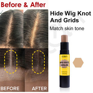 Meilleure vente label privé 4 couleurs disponibles perruque noeud guérisseur correcteur avec brosse pas de blanchiment des cheveux dentelle teinte stylo bâton - Product Image 5