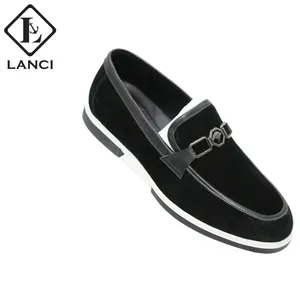 LANCI custom shoes manufacturers the 2023 latest style genuine leather shoes for men casual loafers